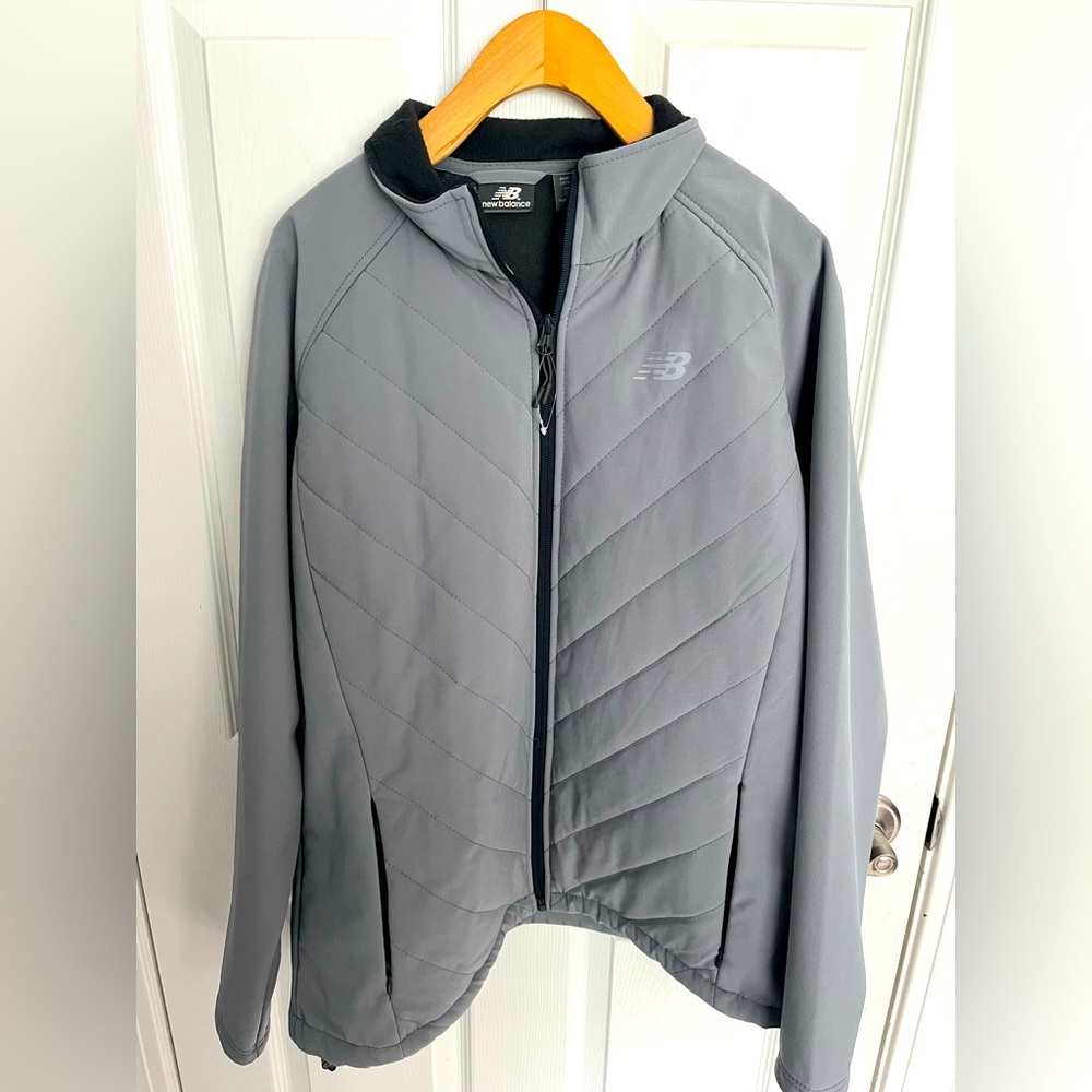 New Balance 2XL grey fleece lined jacket